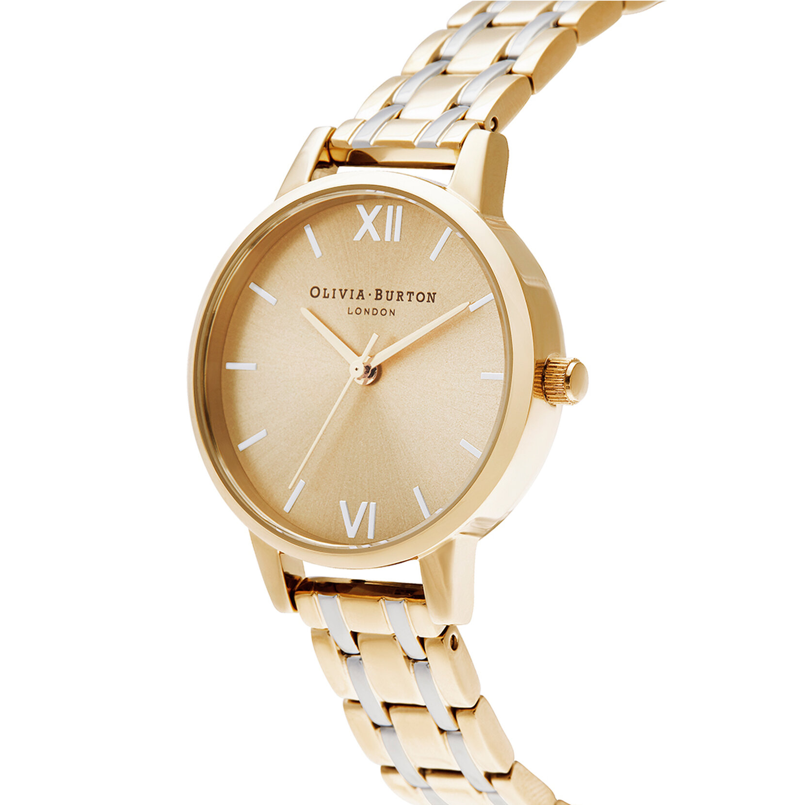 30mm Gold & Silver Bracelet Watch
