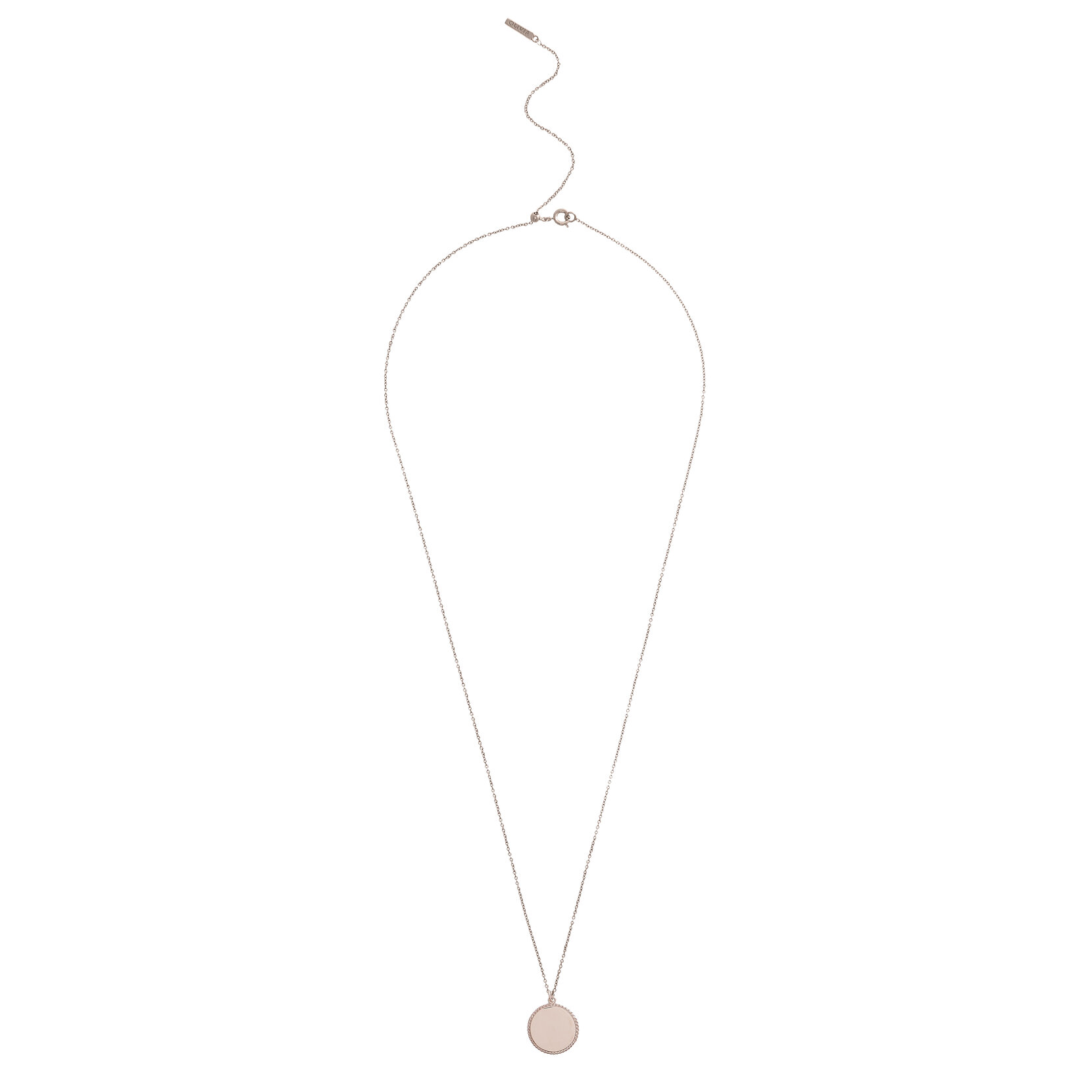Silver Disc Necklace