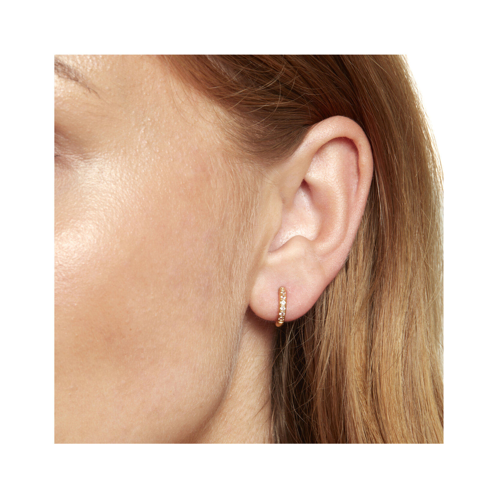 Gold Huggie Hoops