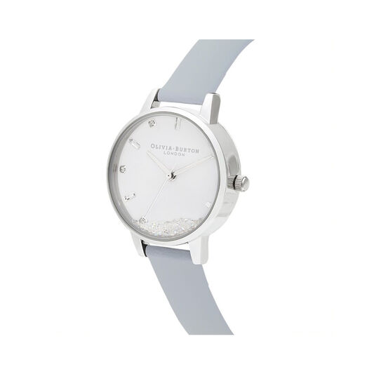 The Wishing Watch Vegan Chalk Blue & Silver