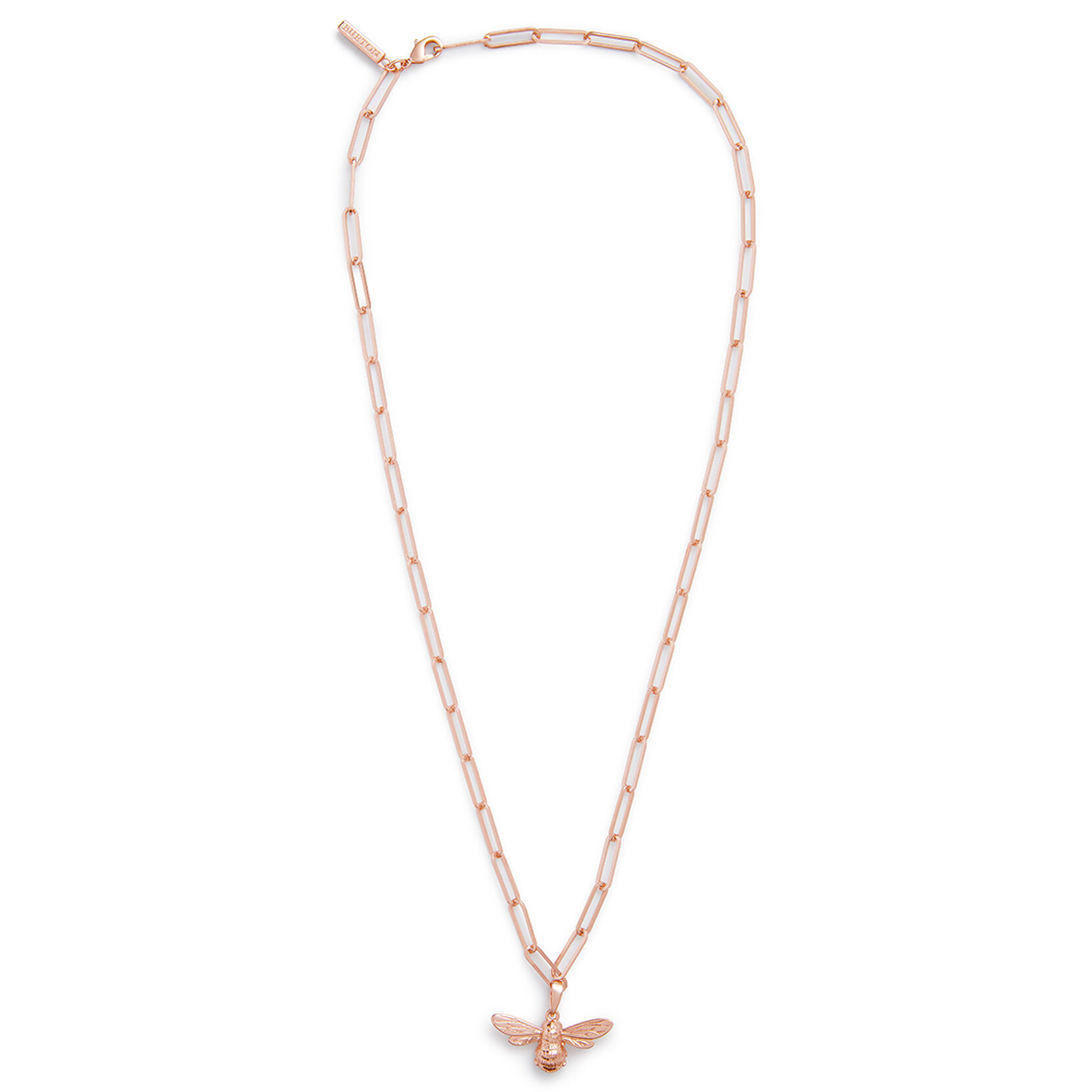 Rose Gold Bee Chunky Necklace