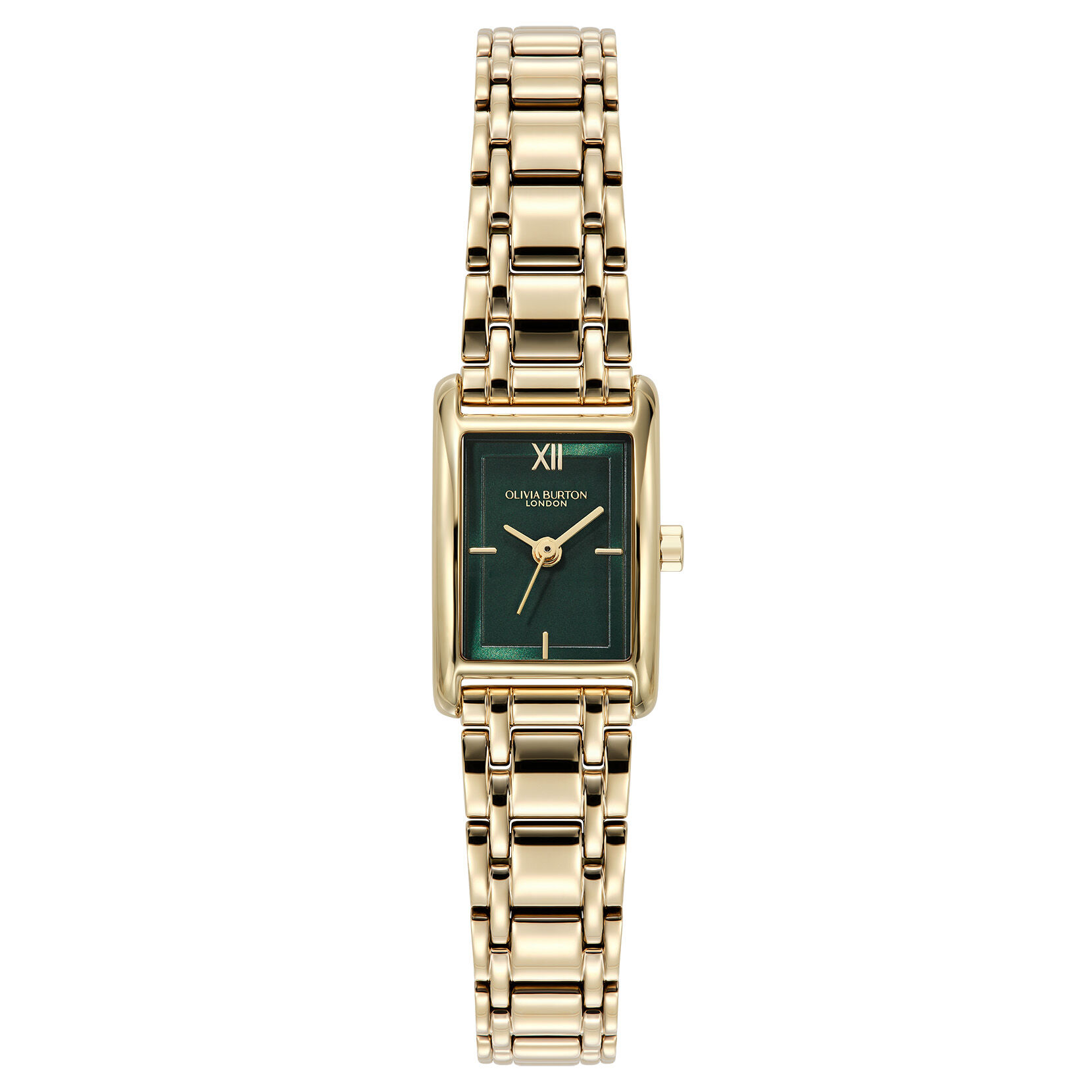 Classic 16mm Mini Grove Forest Green & Gold Bracelet Watch