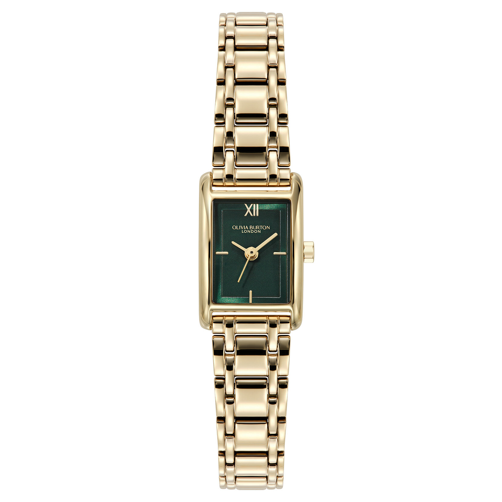 16mm Mini Grove Forest Green & Gold Bracelet Watch