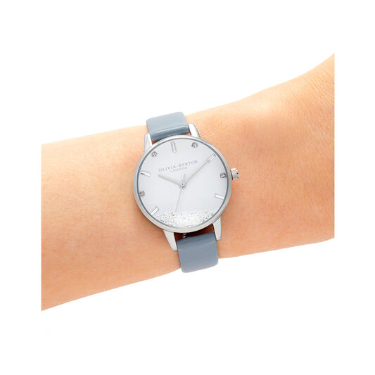 The Wishing Watch Vegan Chalk Blue & Silver