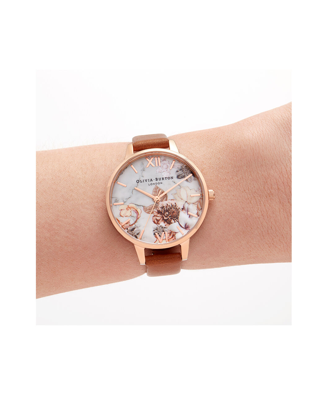 Olivia Burton Marble Floral Watch 2024 www.alhudapk