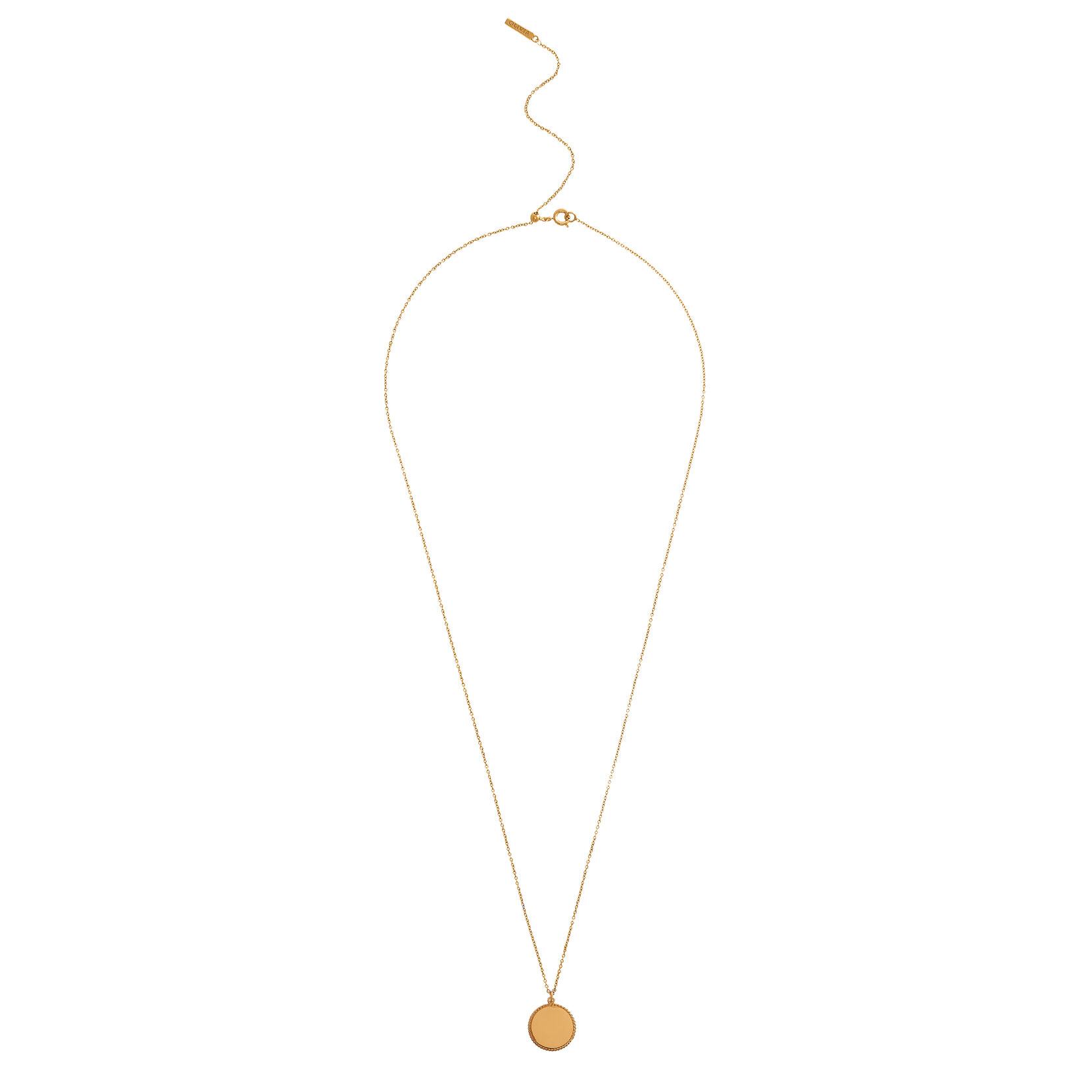 Gold Disc Necklace