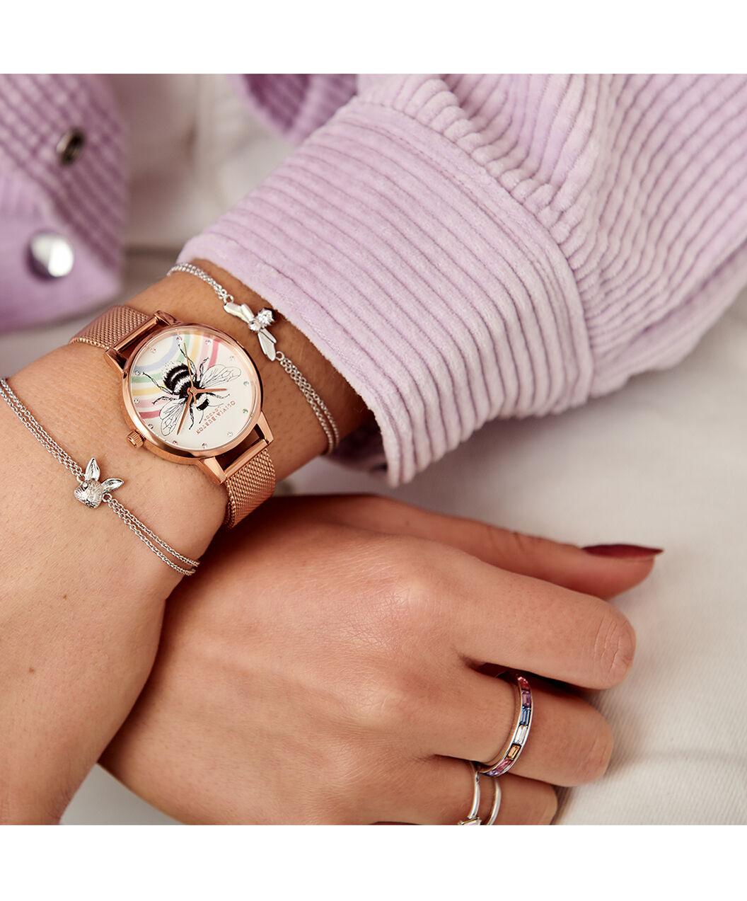 Olivia burton bee rose gold Clearance