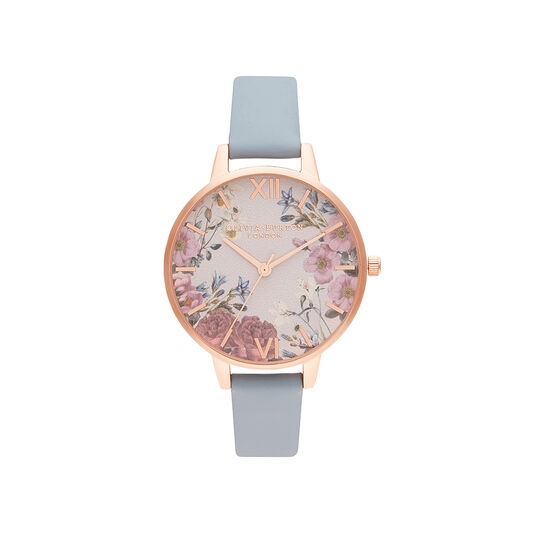 British Blooms Chalk Blue & Rose Gold
