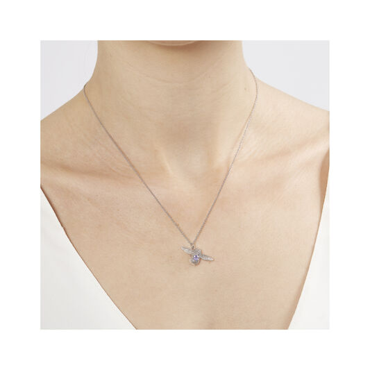 Bejewelled Bee Pendant with Tanzanite