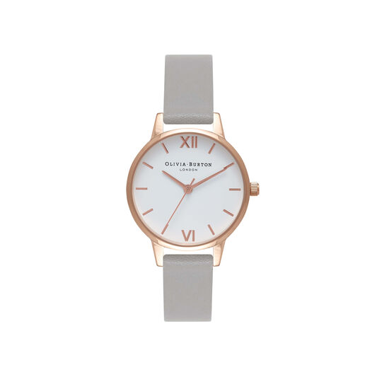 Classics 30mm Rose Gold & Pink Leather Strap Watch