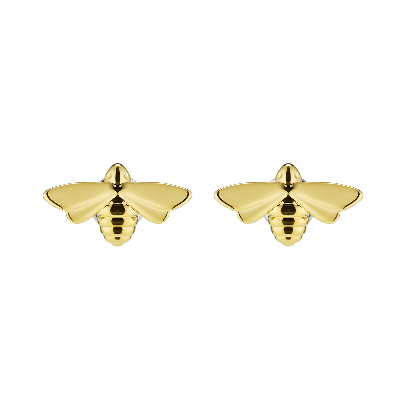 Honey Bee Gold Plated Stud Earrings