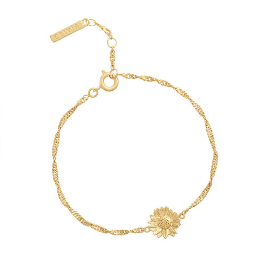 Sunflower Gold Flower Bracelet