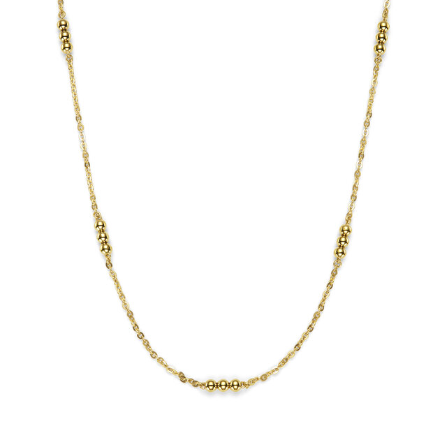 Ever Stacked Beads Gold Plated Stacking Necklace