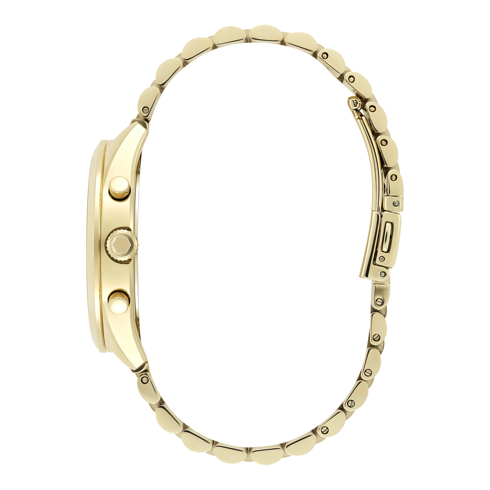 38mm City Classic Multifunction Gold Bracelet Watch