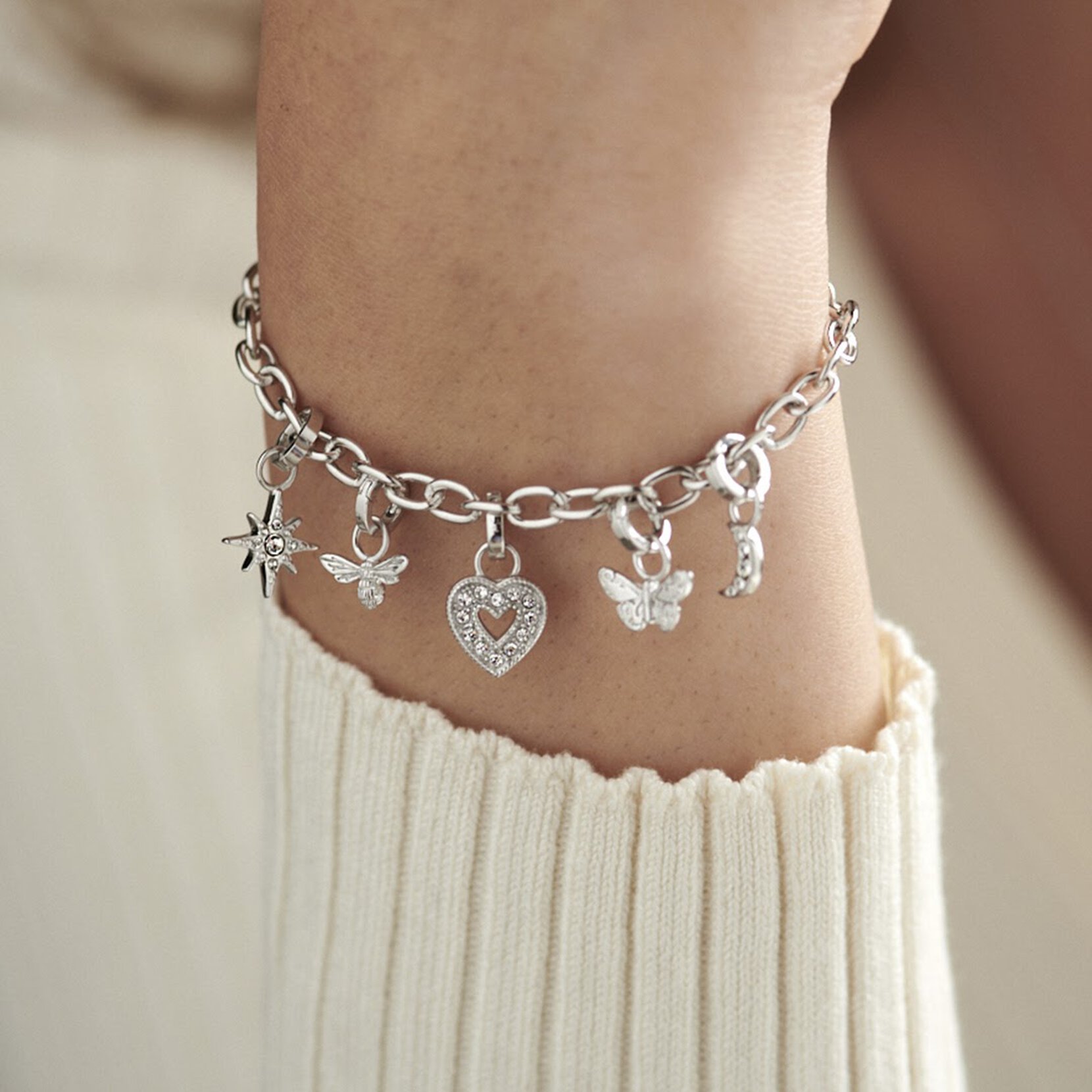 Silver Charm Bracelet