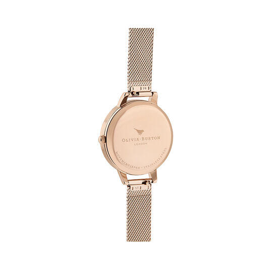Watercolour Florals Pale Rose Gold Mesh