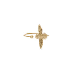 3D Bee Ring Gold 