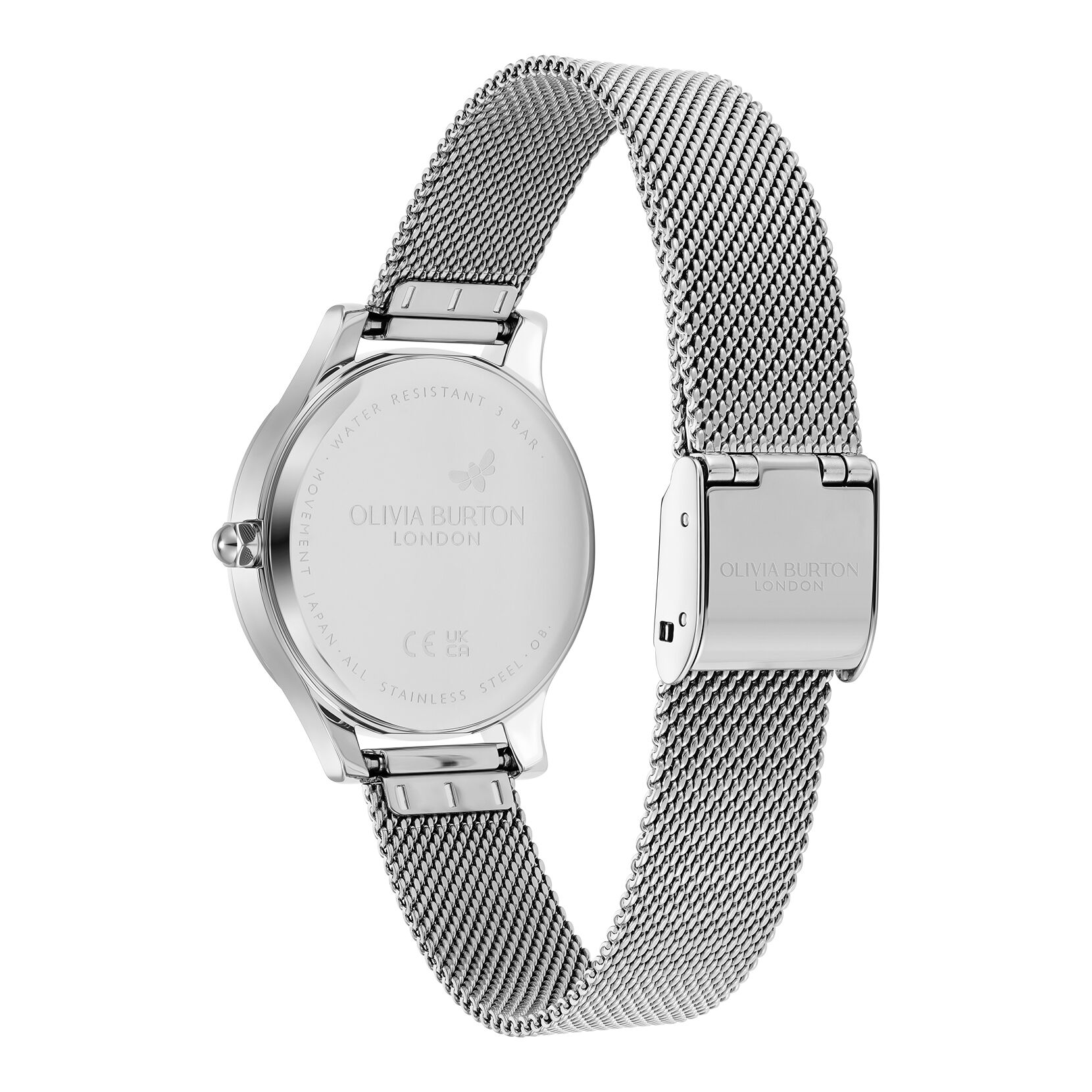 2025年新作アイテムが続々登場 Classic Olivia | Watch Mesh Silver & White Wonderlust 30mm 時計