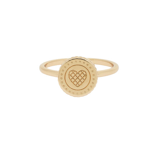 Tea Party Biscuit Gold Ring