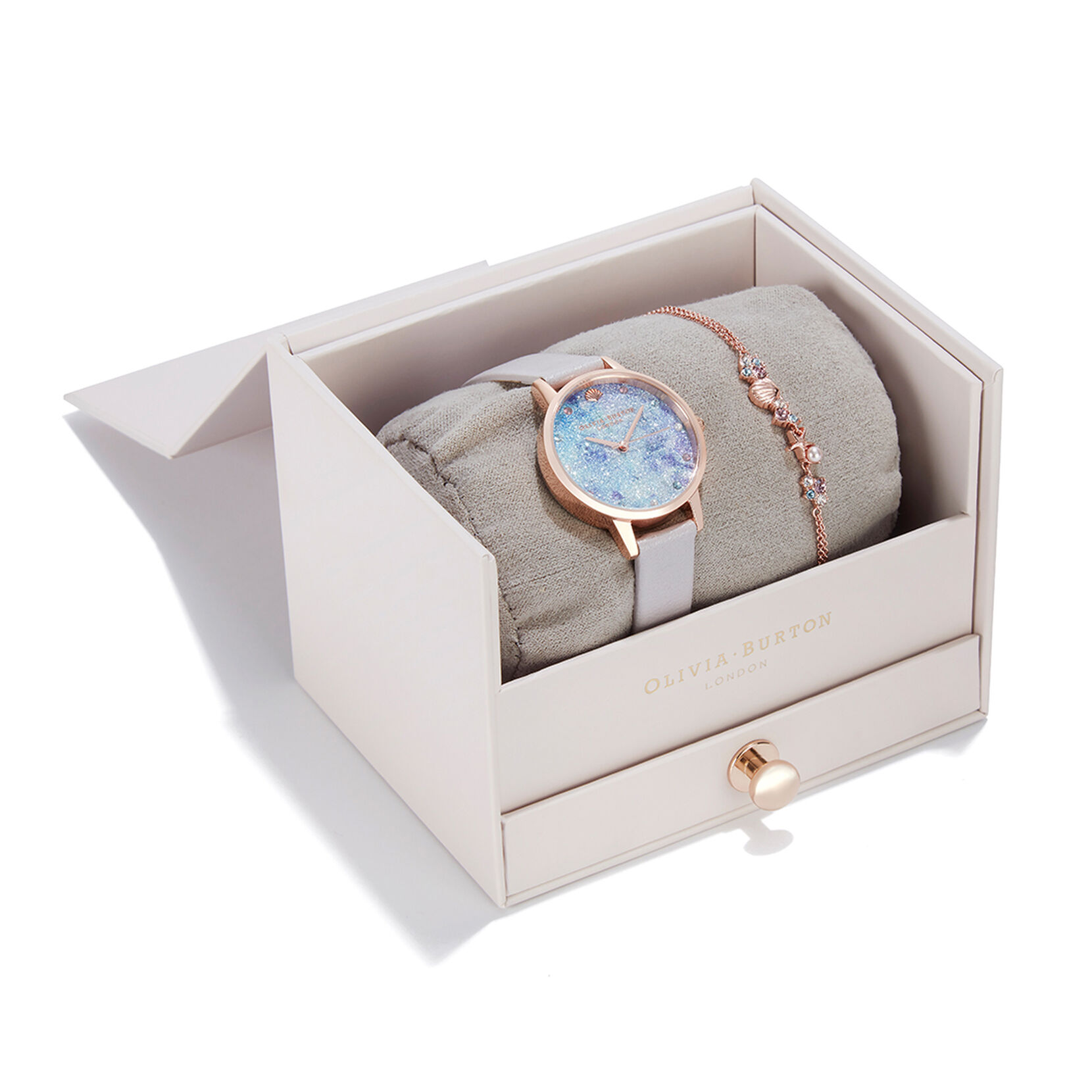 Deep Sea Dial, Pearl Lilac Strap & RG Watch with Lilac & RG Bracelet