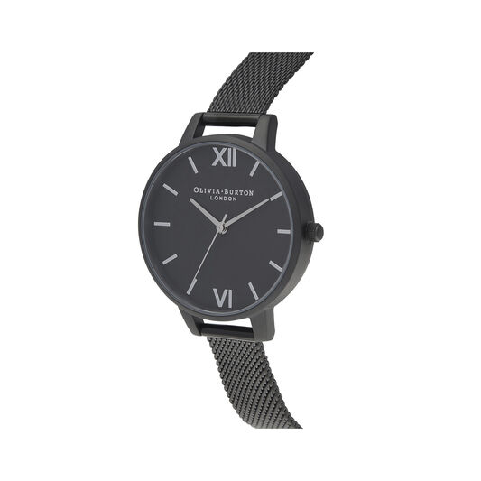 Silver & Matte Black Mesh