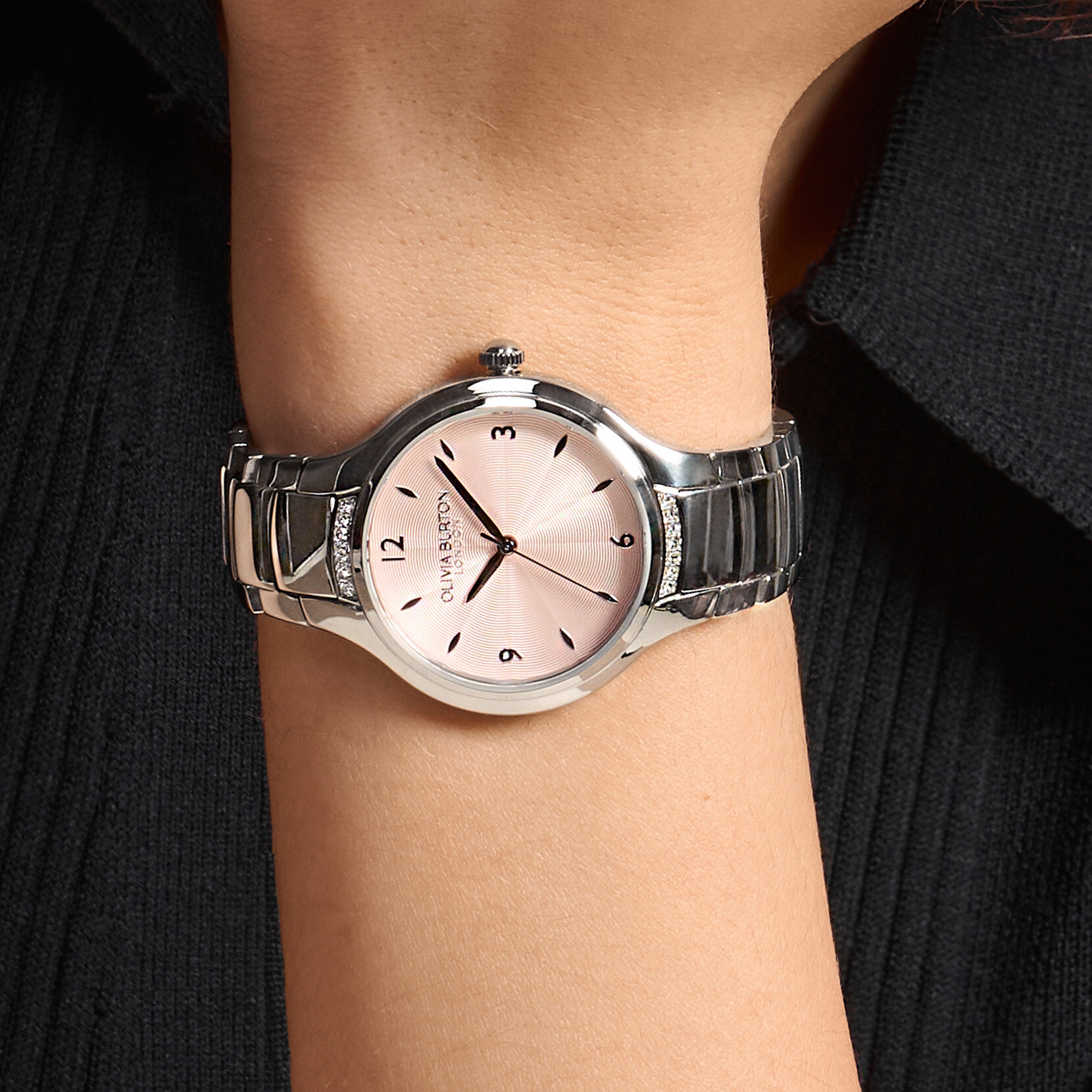 34mm Lea Light Blush & Silver Bracelet Watch
