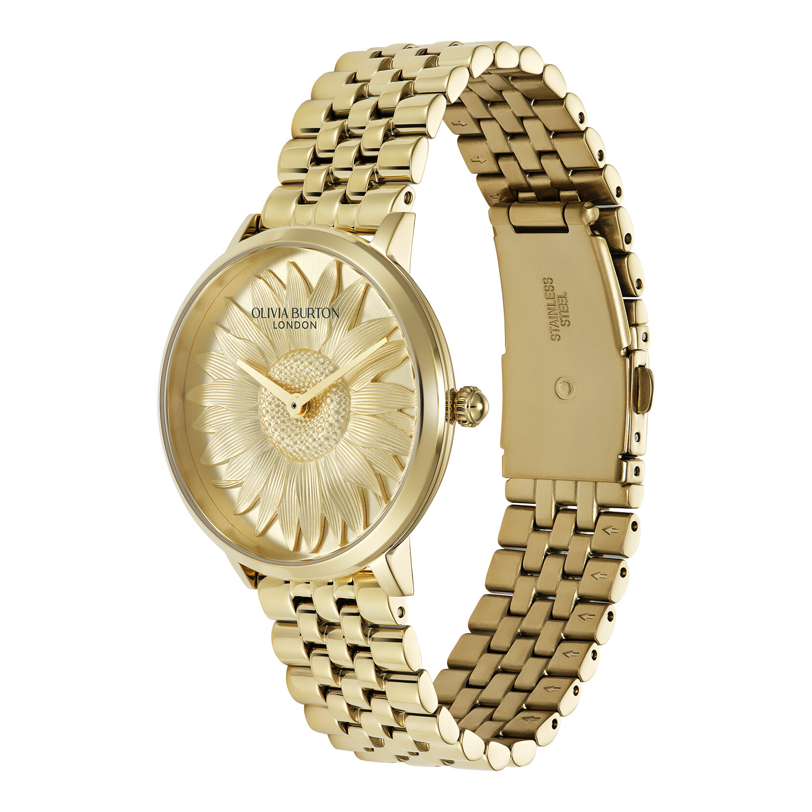36mm Sunflower Gold Bracelet Watch