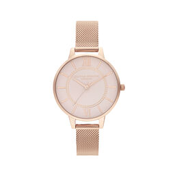 Wonderland Grey Dial Pale Rose Gold mesh