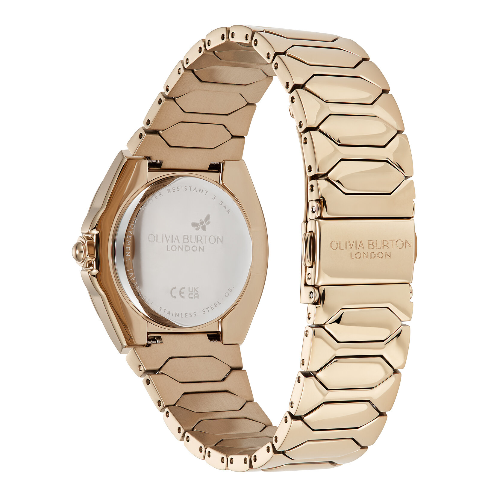34mm Lustre Carnation & Rose Gold Bracelet Watch