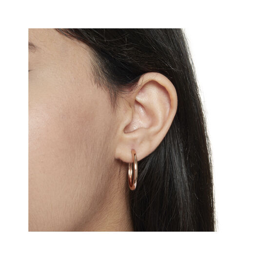 Rose Gold Hoop Earrings 