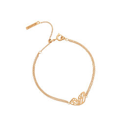  Butterfly Wing Chain Bracelet Gold
