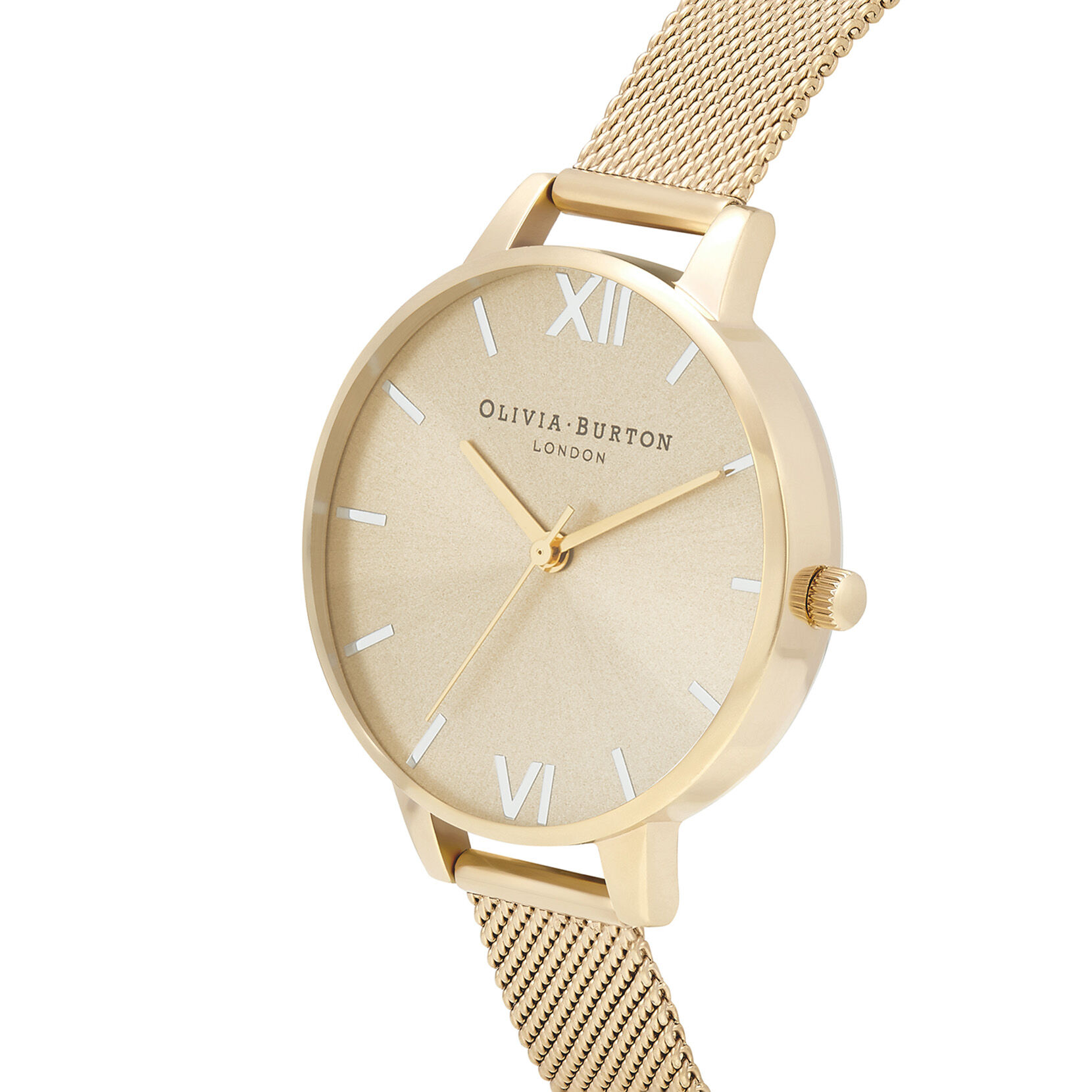 The England  34mm Champagne & Gold Mesh Watch