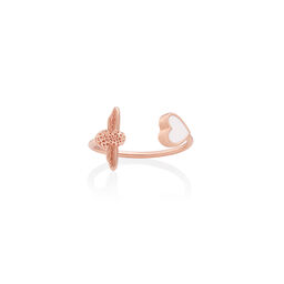 Love Bug Ring White & Rose Gold 