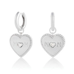 Made for Mom Huggie Hoop Silver