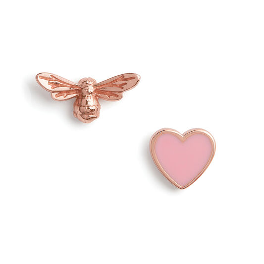 You Have My Heart Rose Gold Heart Stud Earrings