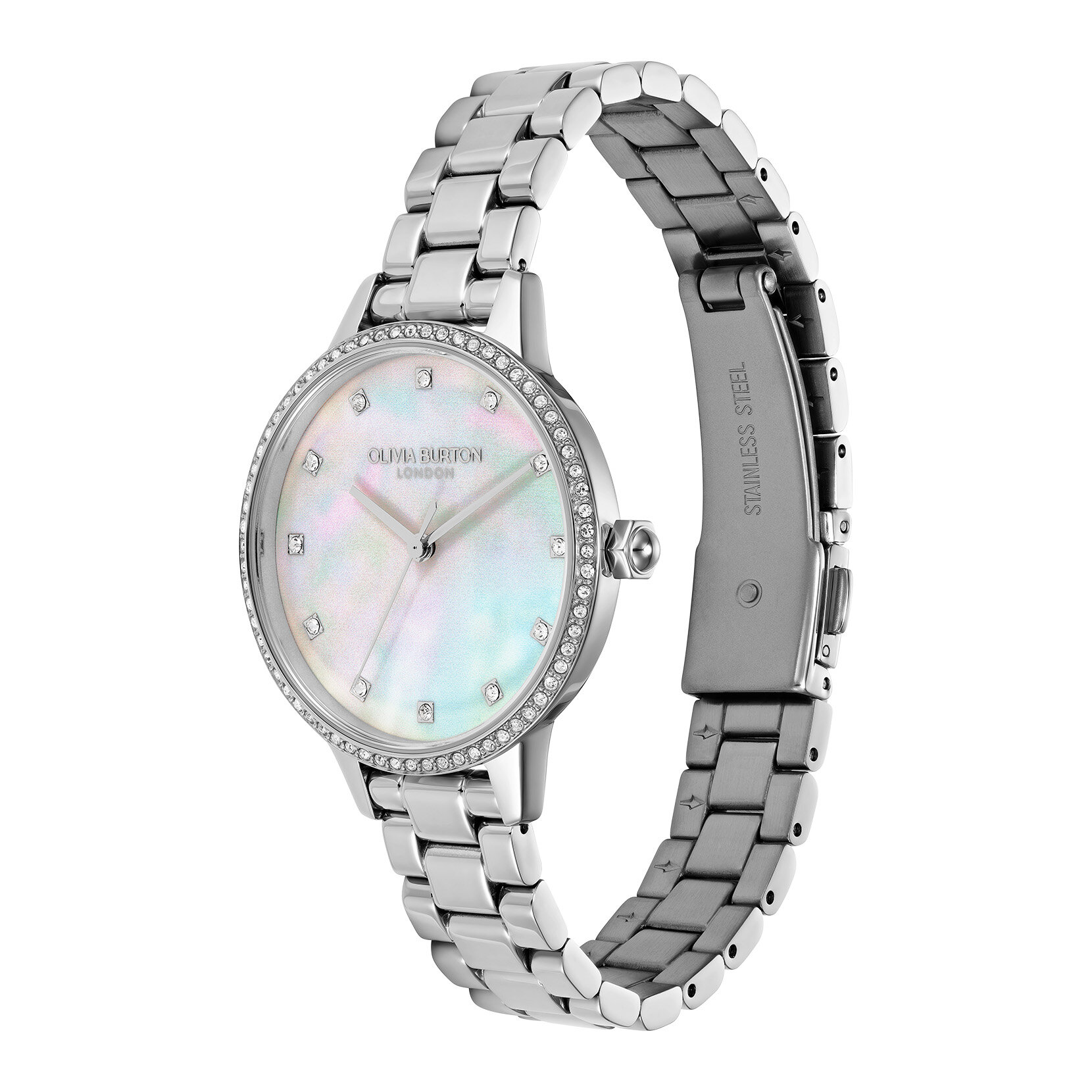 34mm Captivate Mother of Pearl & Silver Bracelet Watch