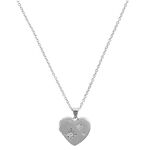 Celestial North Star Silver Heart Locket