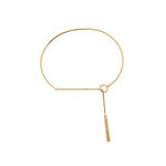  Engravables Drop Bar Bracelet Gold 