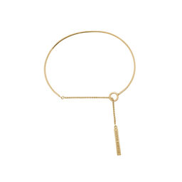  Engravables Drop Bar Bracelet Gold 