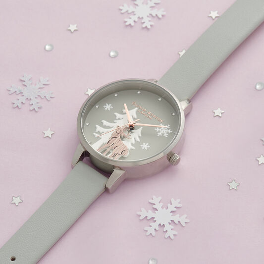 Winter Wonderland Vegan Gray, Rose Gold & Silver
