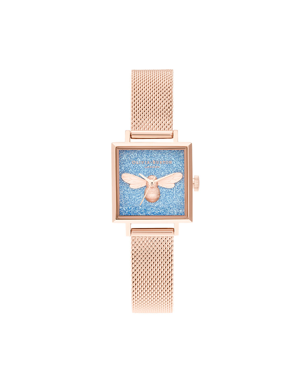 rose gold square watch