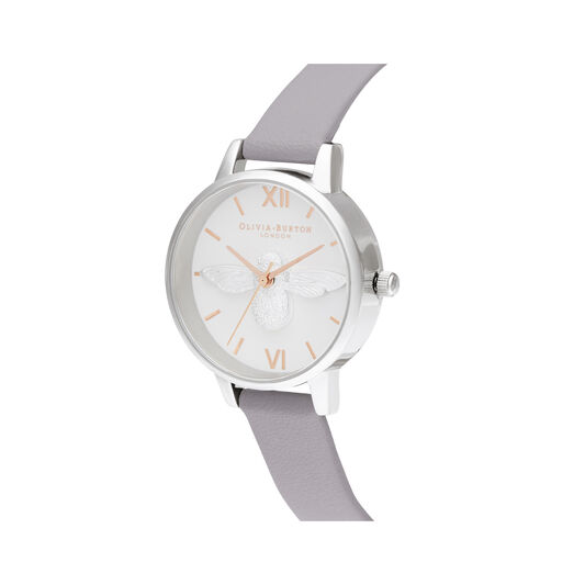 Midi Dial Grey Lilac Rose Gold & Silver