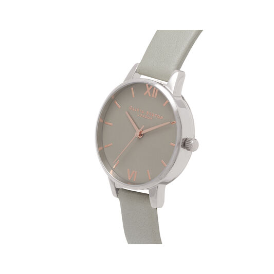Grey Dial & Silver Watch