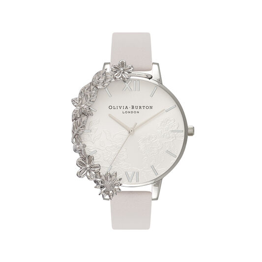 Case Cuff Lace Detail Blush & Silver