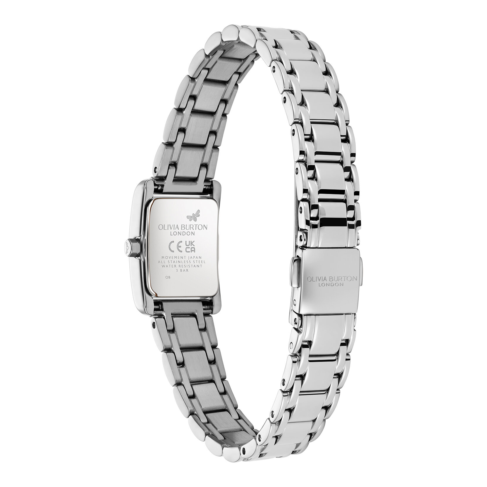 16mm Mini Grove White & Silver Bracelet Watch