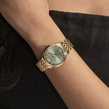 Classic 32mm Swirl Sage Green & Gold Bracelet Watch | Olivia  display picture 2