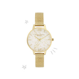 Celestial Demi Dial Watch with Boucle Mesh
