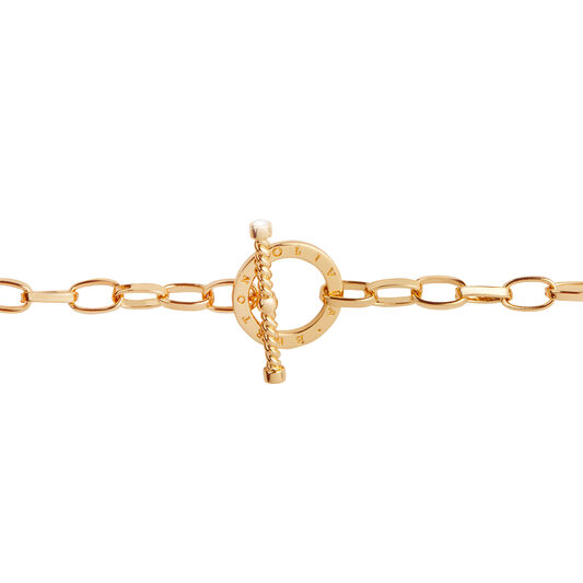 Bejewelled T-Bar Bracelet Gold