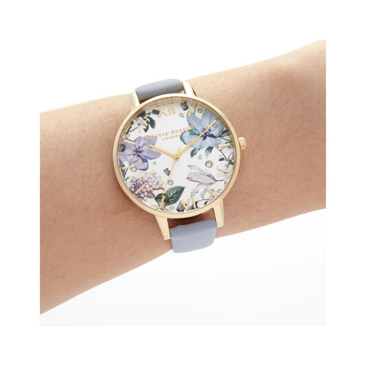 Big Dial Chalk Blue & Gold