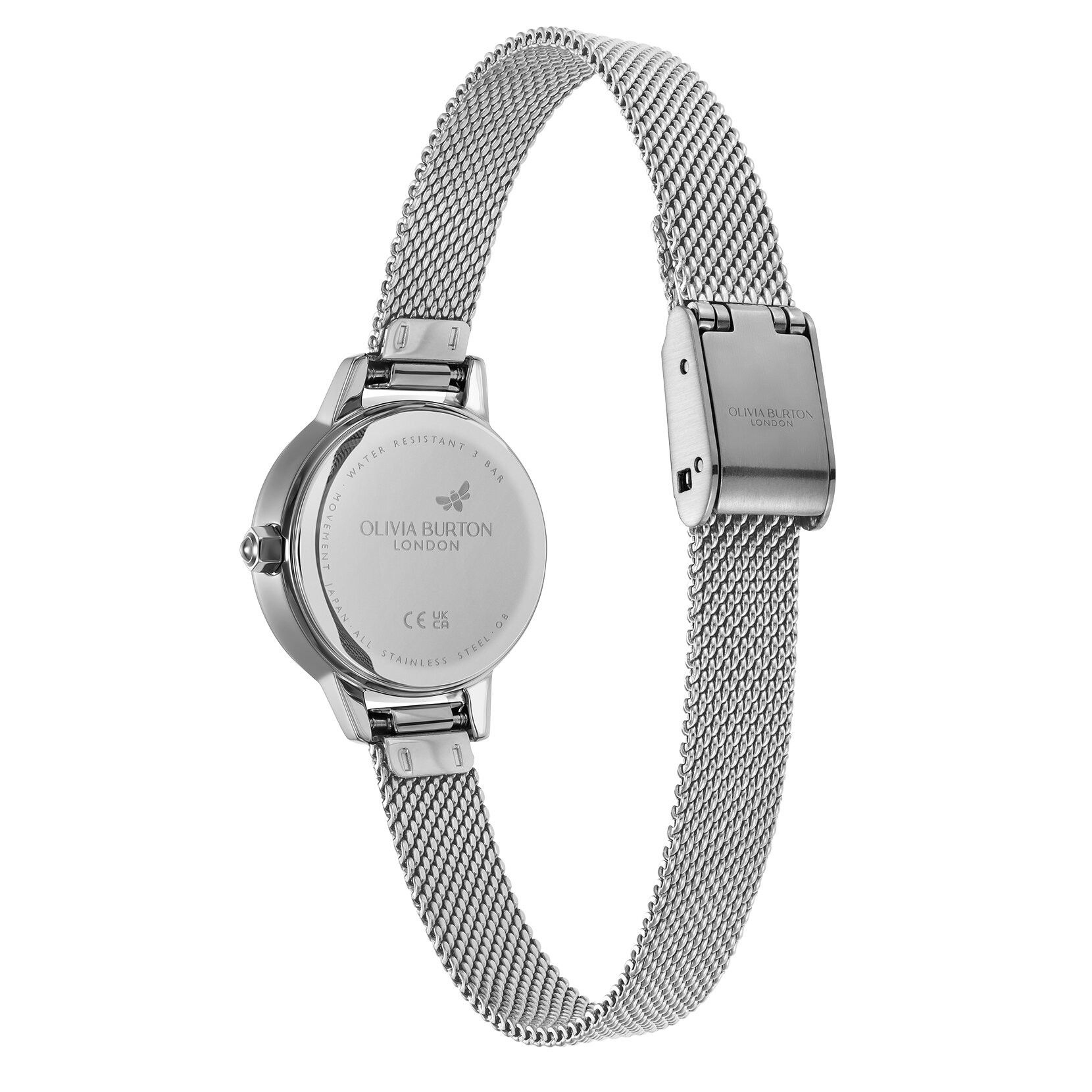 23mm Mini Primrose & Silver Mesh Watch